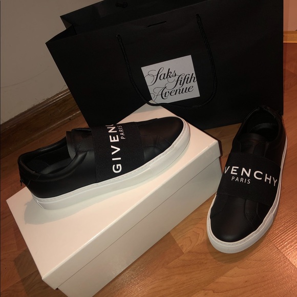 givenchy knot elastic leather trainers